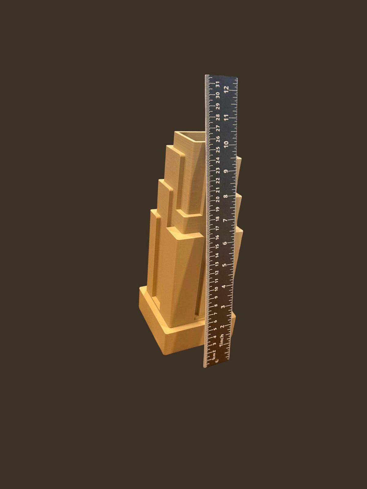 Art Deco Chicago Skyscraper Vase, Inspired by CBOT, Architectural Statement Piece for Living Room or Office Shelf Decor, Gift for Him or Her