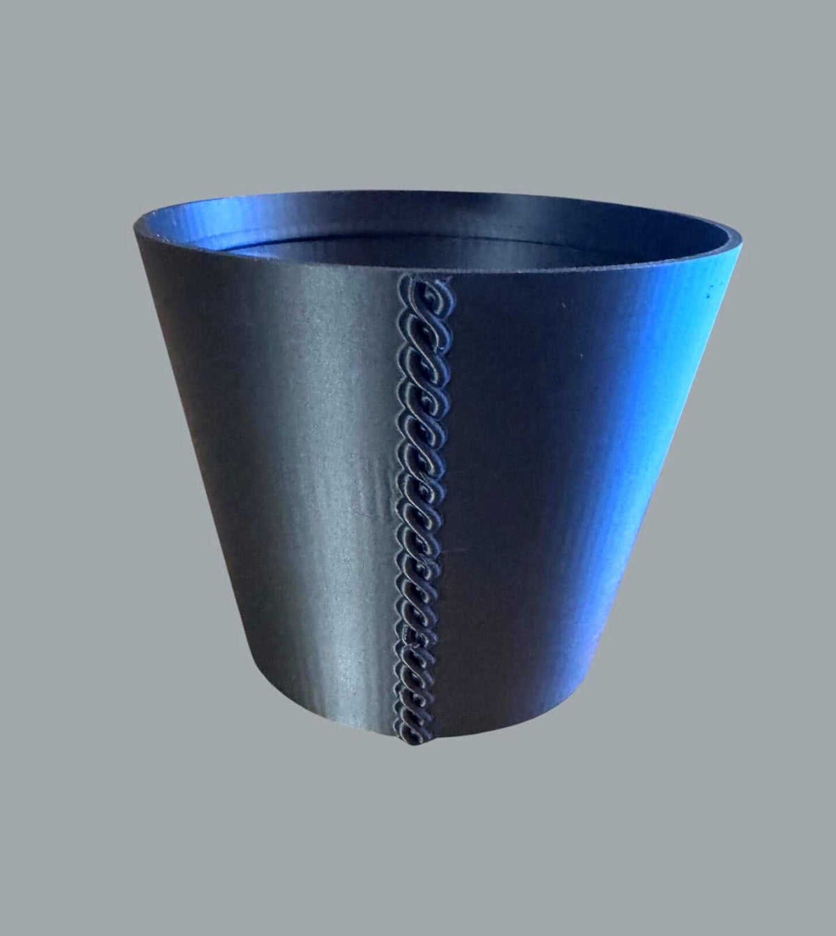 Japanese Pagoda Black Cachepot Planter  Small, Medium, or Large Indoor Pot for Zen Decor, Minimalist Asian Home Accent