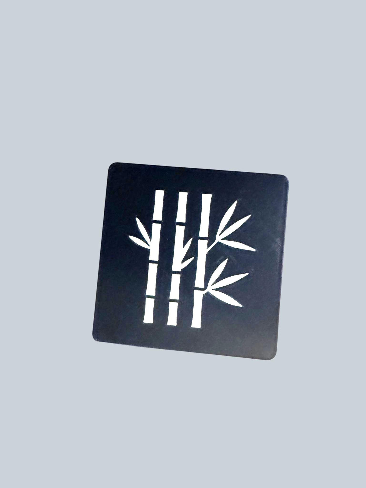Bamboo Coasters  Black & Tan, Modern JAPAN Design, Square Drink Coaster Set, Minimalist Table Protectors, Hostess Gift, Neutral Home Decor