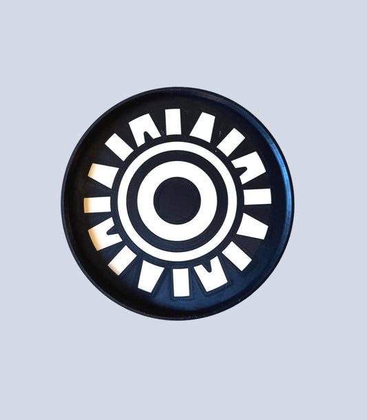 Round SUNBURST TRAY  Inspired by ancient sun symbols and echoed in Art Deco design...A bold sun motif that feels both ancient and modern.