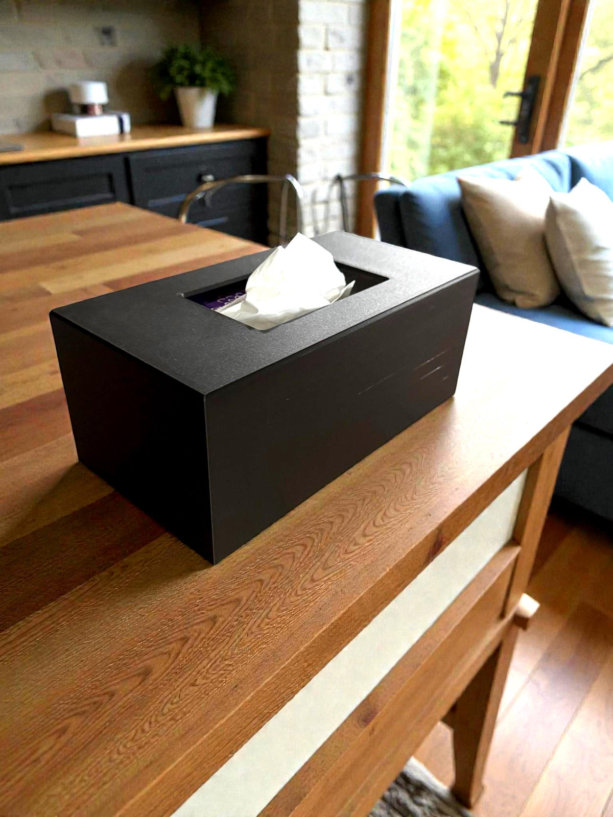Aztec Sun ART DECO  Tissue Box Cover, Inspired by Ancient Americas Aztec design, modern boho rectangular kleenex holder,  accen