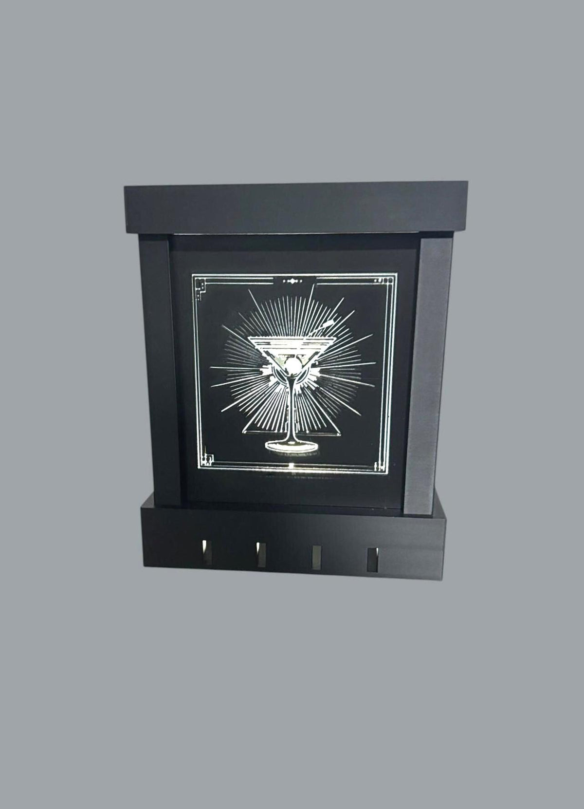 ART DECO MARTINI Cocktail Bar Lamp, Speakeasy Lounge Accent Light, Retro Mixology Decor,  Table Night Light, Gift for Cocktail Lovers