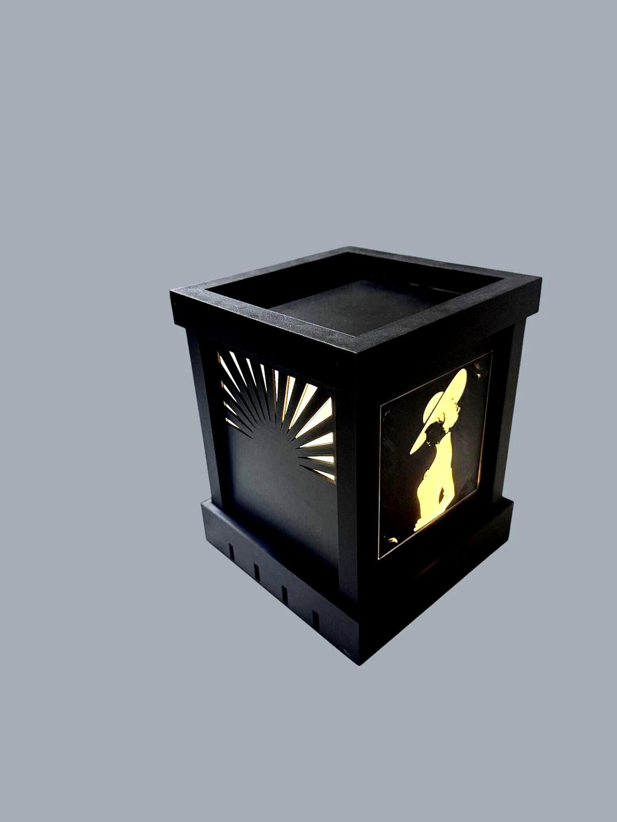 ART DECO DIMMABLE Michelle Ma Belle Noir table lamp, noir silhouette light, Parisian glam decor, bedside mood lighting