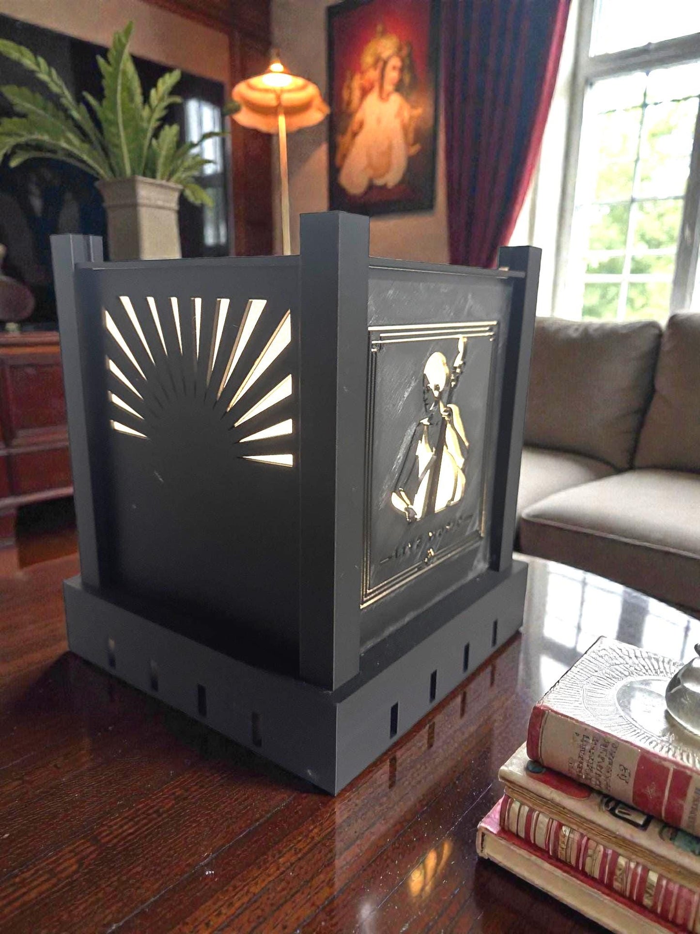 ART DECO CELLO Player Table Lamp, Musician Silhouette Nightstand Light, Elegant String Instrument Decor, Jazz Age Music Gift, Cellist Accent