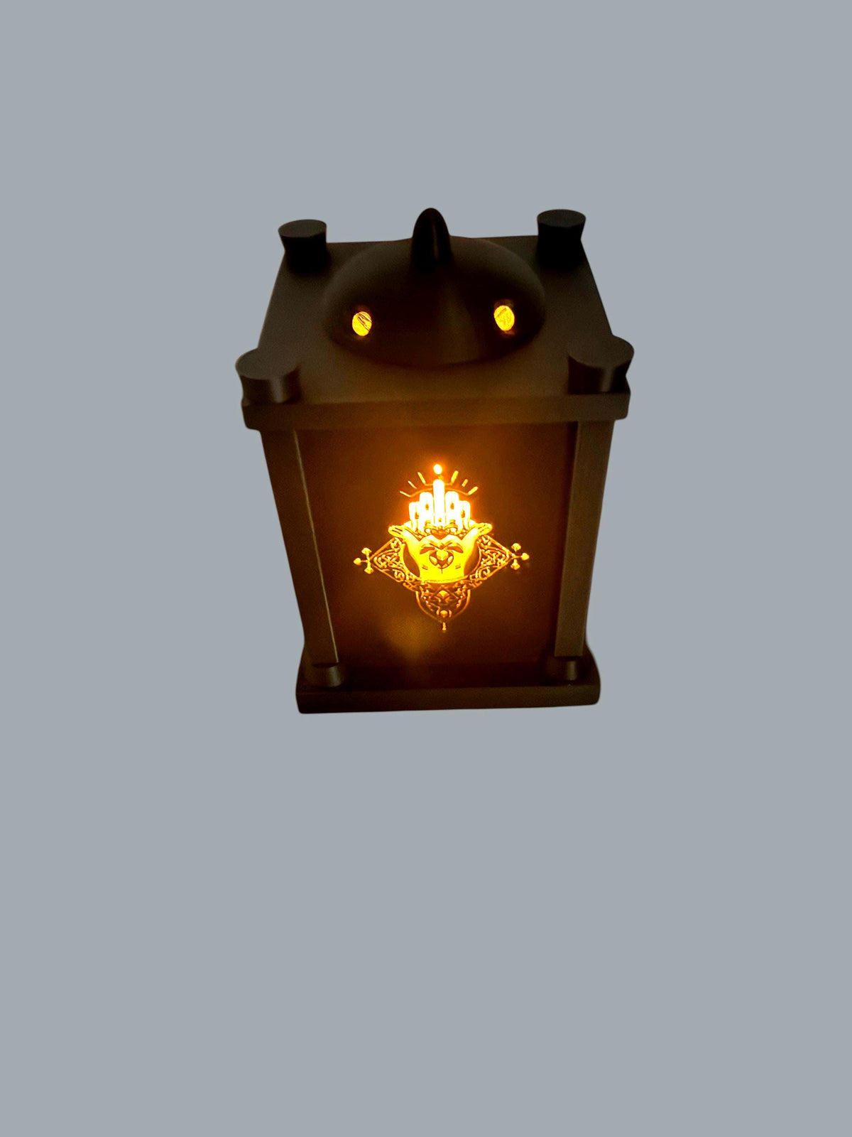 CLADDAGH LANTERN, Irish love loyalty friendship symbol, traditional Gaelic luck decor, 3-tone led light, wedding gift, anniversary present