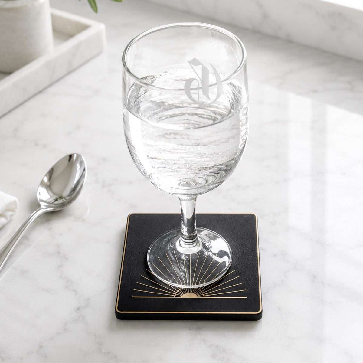 Lady in Black Complete Set | Art Deco Living Room Decor Collection Bundle | Lamp, Vase, Coasters & Tray | Jazz Age Style