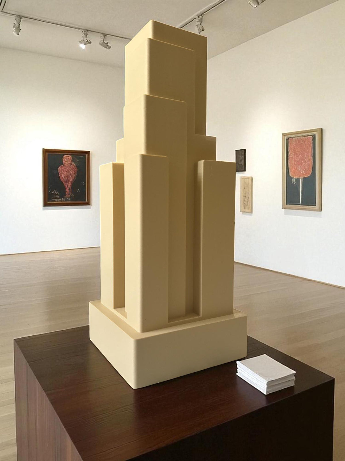 Art Deco Chicago Skyscraper Vase, Inspired by CBOT, Architectural Statement Piece for Living Room or Office Shelf Decor, Gift for Him or Her