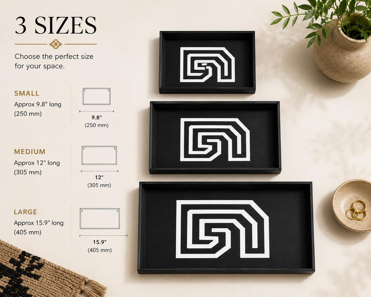 Southwestern Decorative Tray | Coffee Table Tray | Art Deco Catchall | Housewarming Gift