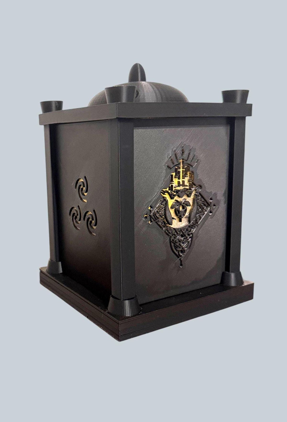 CLADDAGH LANTERN, Irish love loyalty friendship symbol, traditional Gaelic luck decor, 3-tone led light, wedding gift, anniversary present
