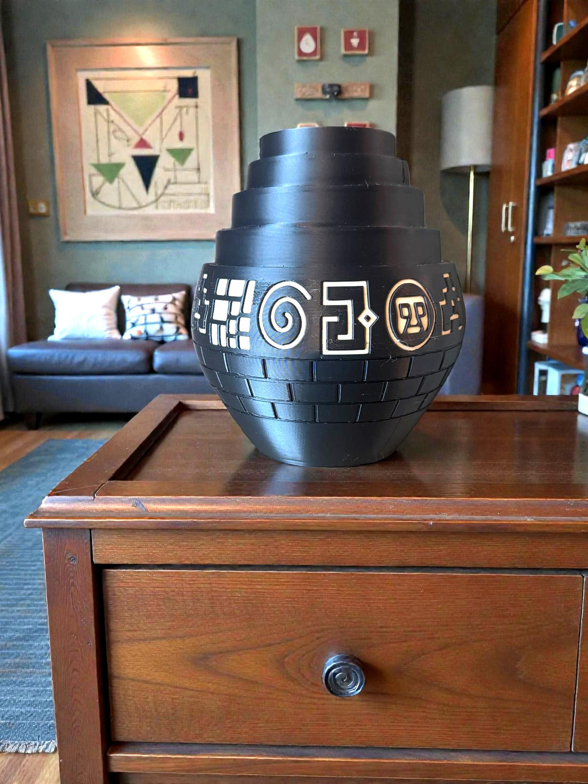 Machu Picchu Inspired ARCHITECTURAL Vase