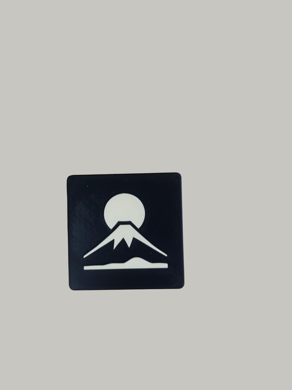 JAPAN FUJI COASTERS set with holder, black tan mountain sun drink bundle, Japanese home bar decor gift