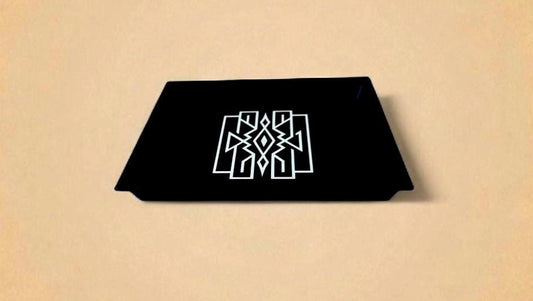 Art Deco Lattice Tray, Black and Tan Geometric Decor,  Modern Wall Art or Rectangular Serving,  Luxury Home Accent, Organizer or Catchall