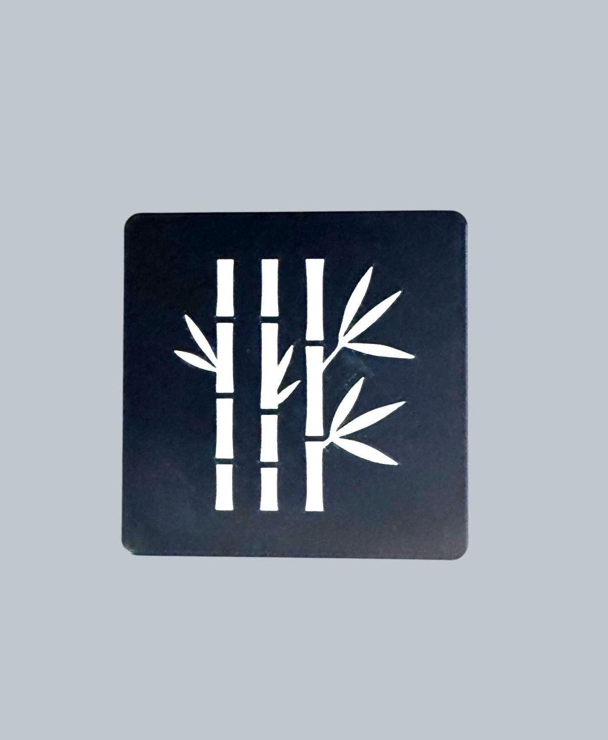 Bamboo Coasters  Black & Tan, Modern JAPAN Design, Square Drink Coaster Set, Minimalist Table Protectors, Hostess Gift, Neutral Home Decor